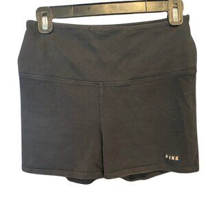 VICTORIA'S SECRET PINK High Waist Yoga Shorts Girls Black Size M/170/72A
